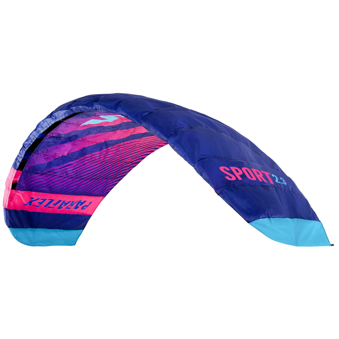 Wolkenstürmer® Paraflex Sport 2-Leiner Lenkmatte 2.3 blau - „Ready to Fly“ Lenkmatte inkl. Lenkbar -