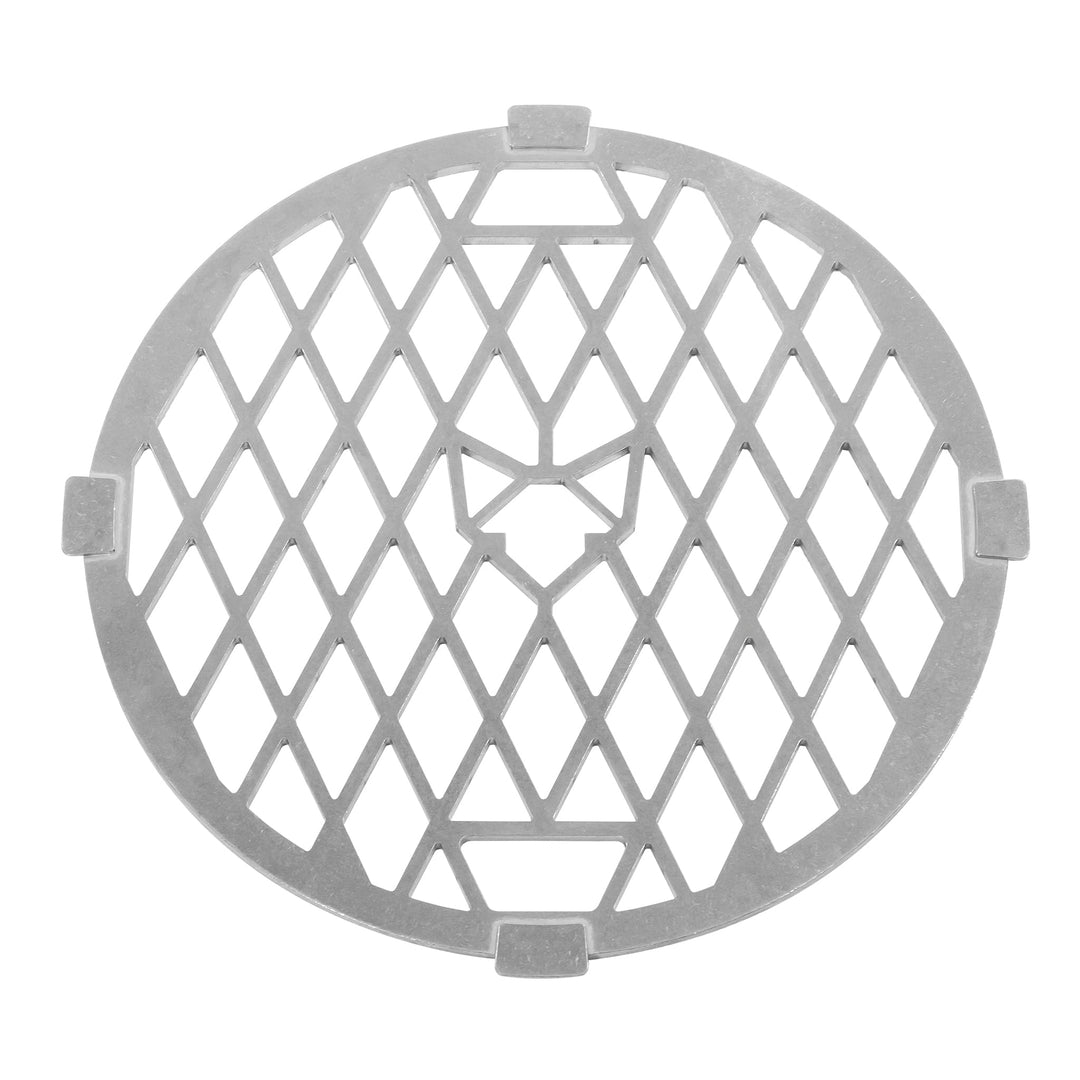 Grillrost für Wok Aufsatz und Feuerplatte mit Loch Ø 30 cm | aus massivem 6,0 mm Edelstahl | Made in