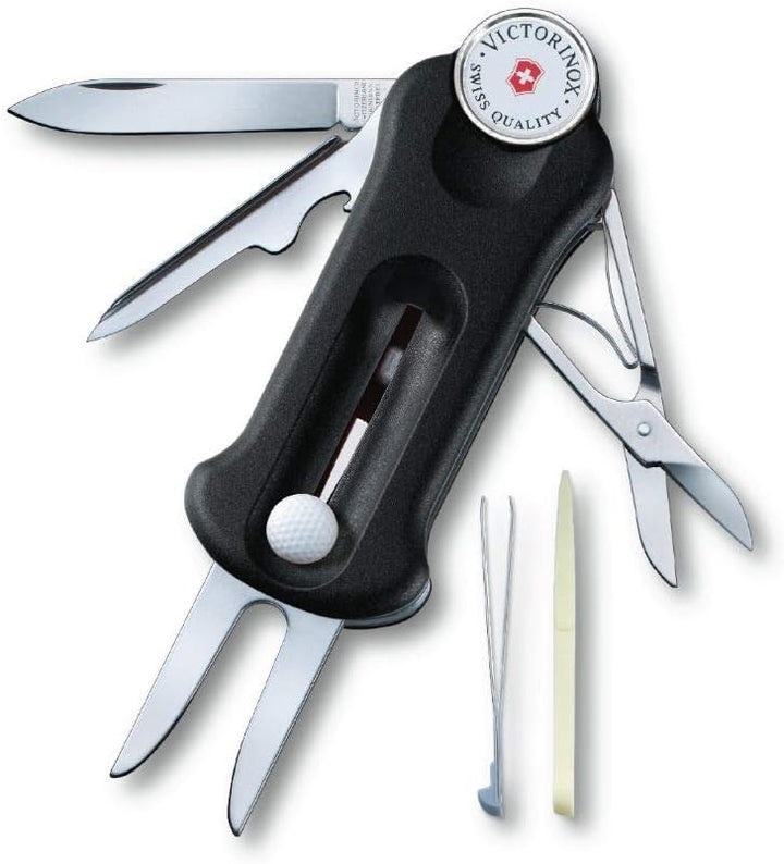 Victorinox, Schweizer Taschenmesser, Golf Tool, Multitool, Outdoor, 10 Funktionen, Klinge, gross, Re