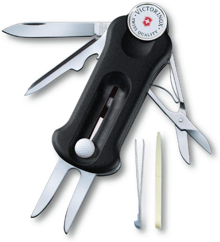Victorinox, Schweizer Taschenmesser, Golf Tool, Multitool, Outdoor, 10 Funktionen, Klinge, gross, Re