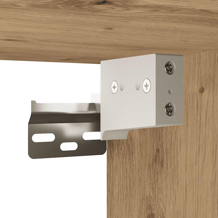 vidaXL Wandschrank Artisan-Eiche 80x39x40 cm Holzwerkstoff, TV-Hängeschrank, TV-Hängeschränke, schwe