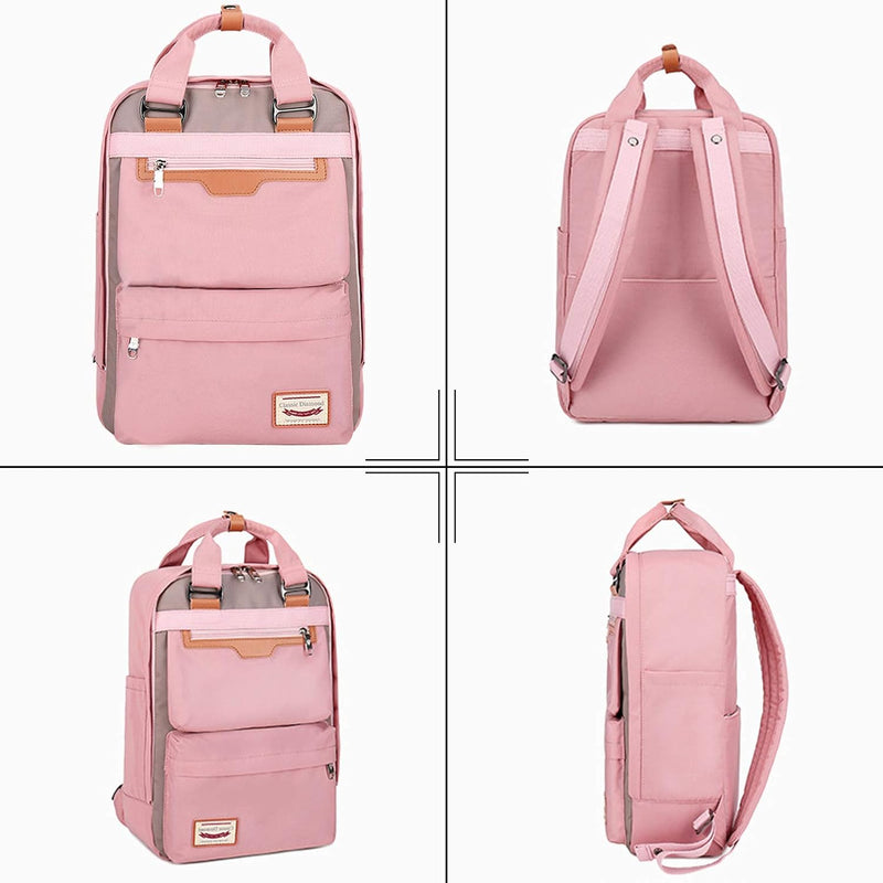 FANDARE Damen Rucksack Casual Daypack Mädchen Schultasche Handtasche für 16 inch Laptop Backpack Ges