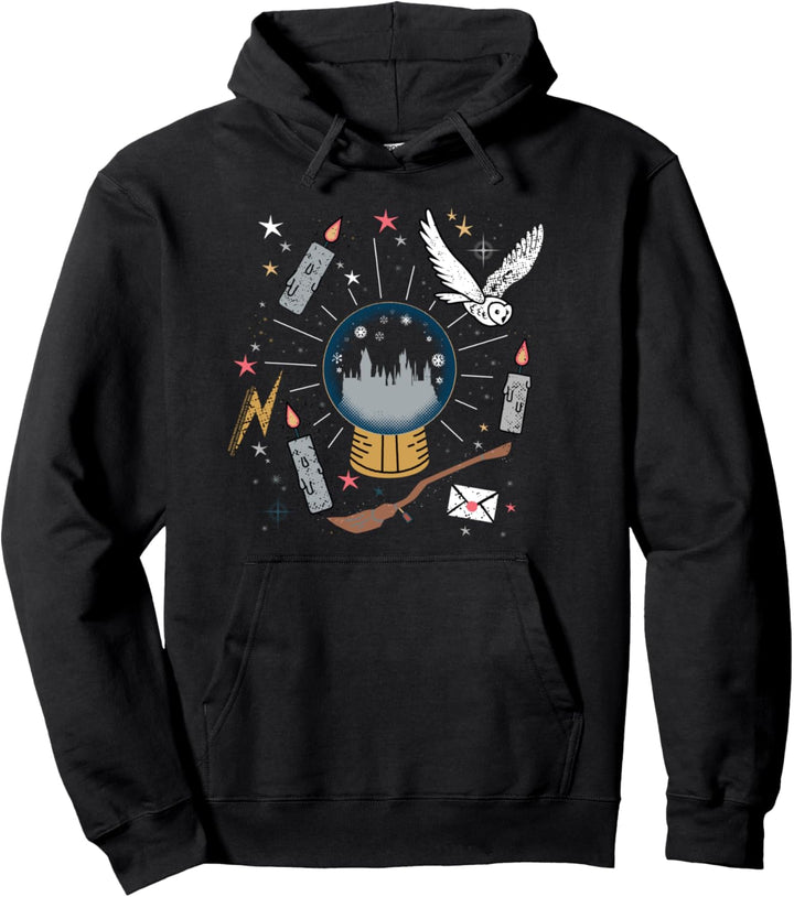 Harry Potter Hogwarts Holiday Snowglobe Hedwig Weihnachten Pullover Hoodie