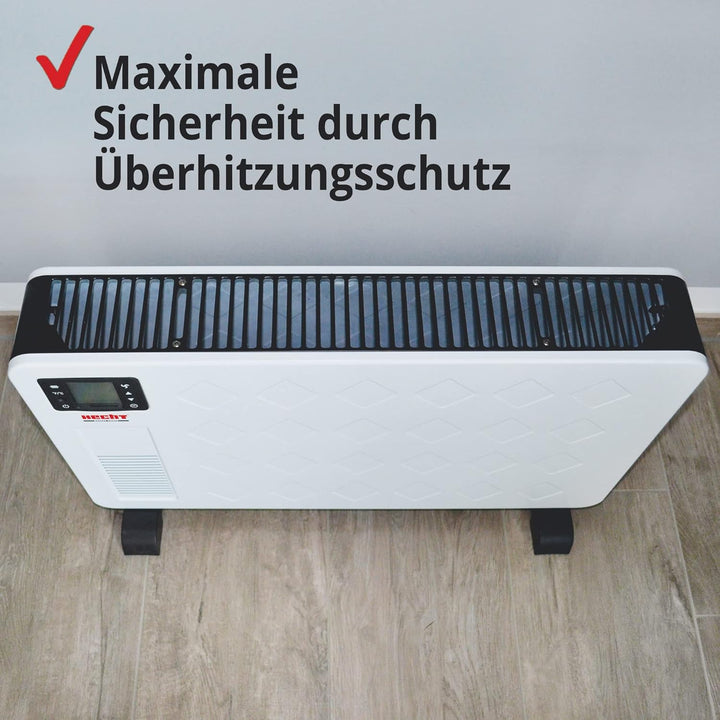 Hecht Elektroheizung (Brandneue Version) - Heizgerät für eine schnelle und wohlfühlende Wärme – Stro