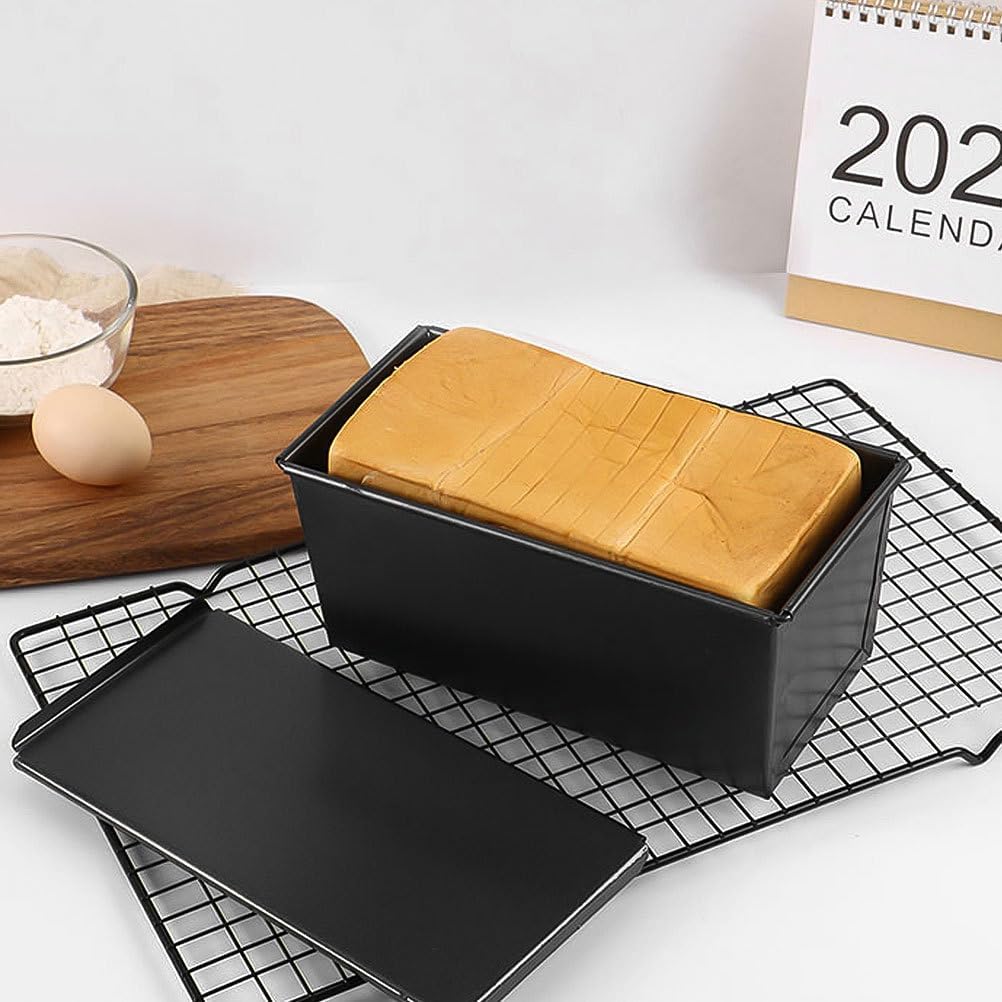 Toastbrot Backform Mit Deckel Loaf Pan with Lid VICASKY Brotbackform mit Extra hohe Kastenform, Toas