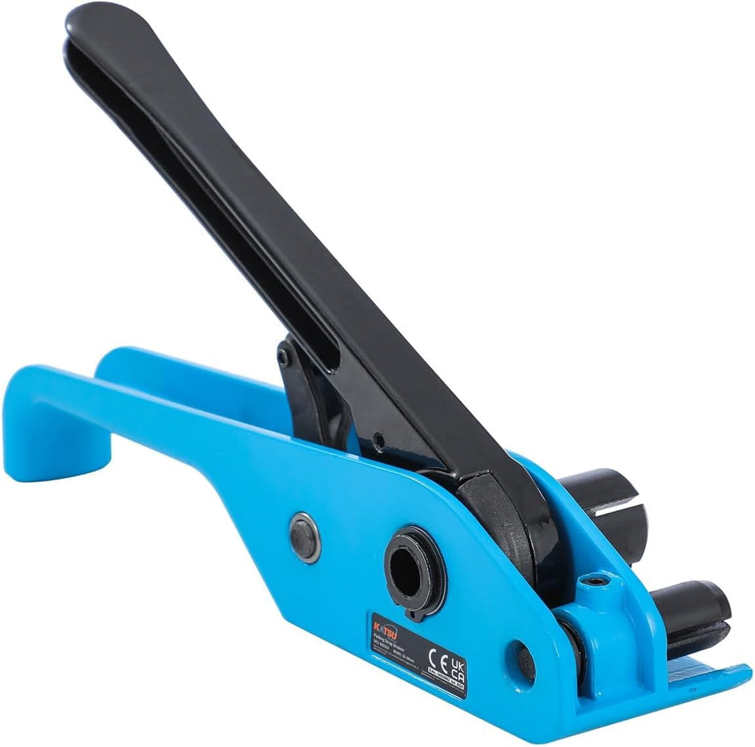 KATSU Manuelles Umreifungsgerät, für 11mm-19mm Breite PP/PET Kunststoffspanner Umreifungsband Kit, P
