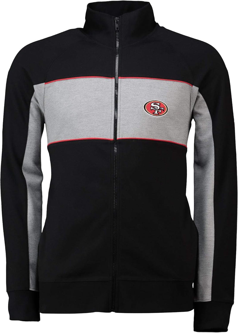 Fanatics NFL San Francisco 49ers Cut Sew Track Jacket Jacke mit Zip S Grau, S Grau