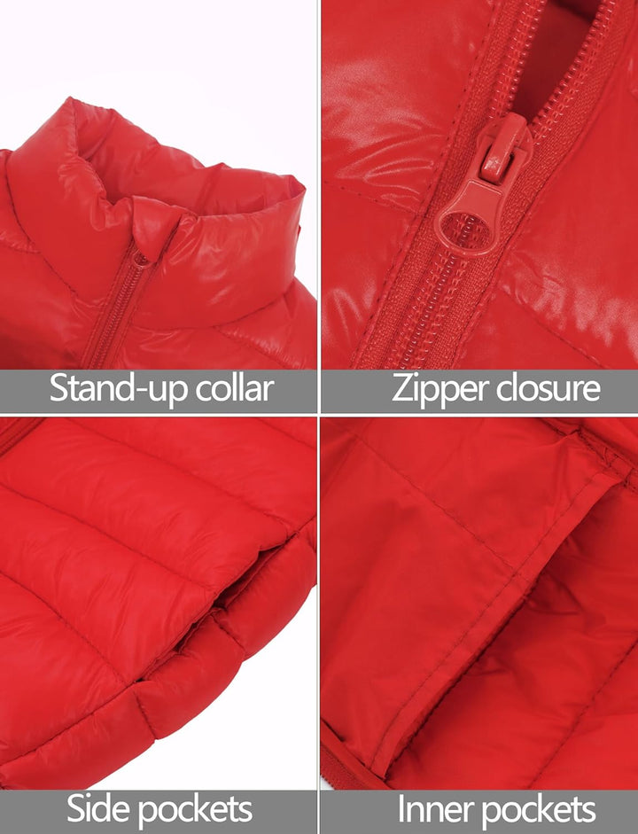 Happy Cherry Kinder Winterweste Gefütterte Stehkragen Weste Winddicht Ärmellose Jacke Baby Warme Ste
