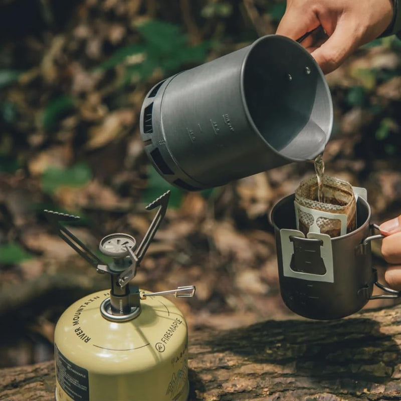Fire-Maple Ultraleichter Camping-Topf, leicht, für den Aussenbereich, hocheffizient, faltbar, Wärmet