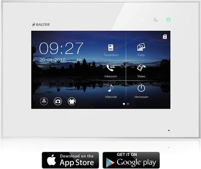 BALTER EVO Video Türsprechanlage ✓ Touchscreen 3x 7 Zoll Monitor ✓ Smartphone App ✓ 2-Draht BUS ✓ Tü