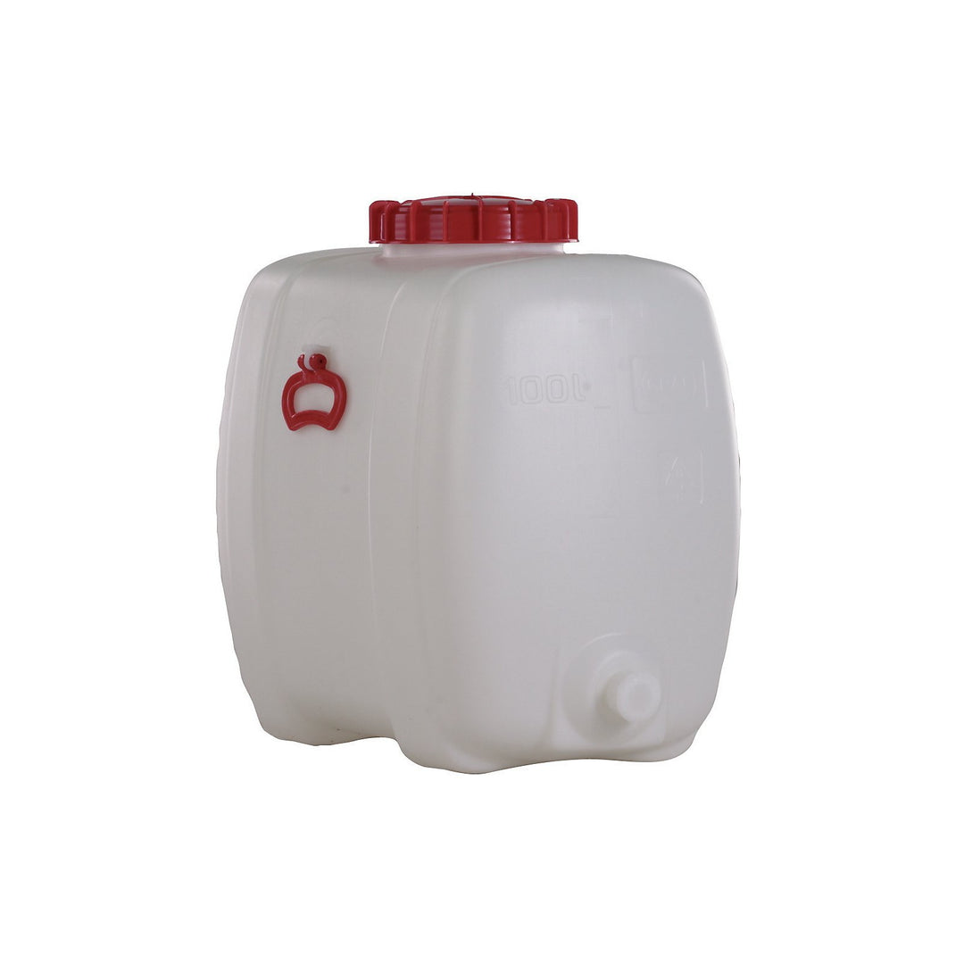 Kunststoff-Fass oval aus PE 100 L inkl. Auslaufhahn NW 15