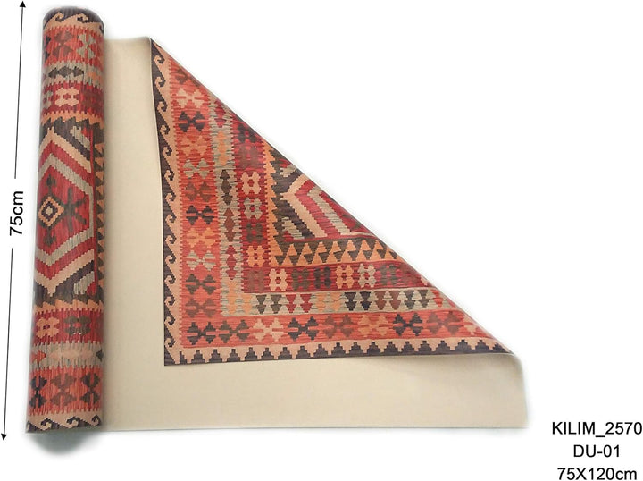 Vilber, Vinylteppich KILIM.2570 DU 01 52X140X0,22 CM Bunt 52 x 140 x 0.22 cm, Bunt 52 x 140 x 0.22 c