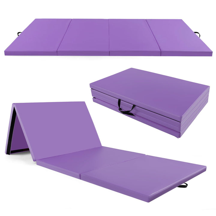 COSTWAY 300 x 120 x 5 cm Weichbodenmatte, Gymnastikmatte klappbar, Turnmatte aus PU mit Kletterversc