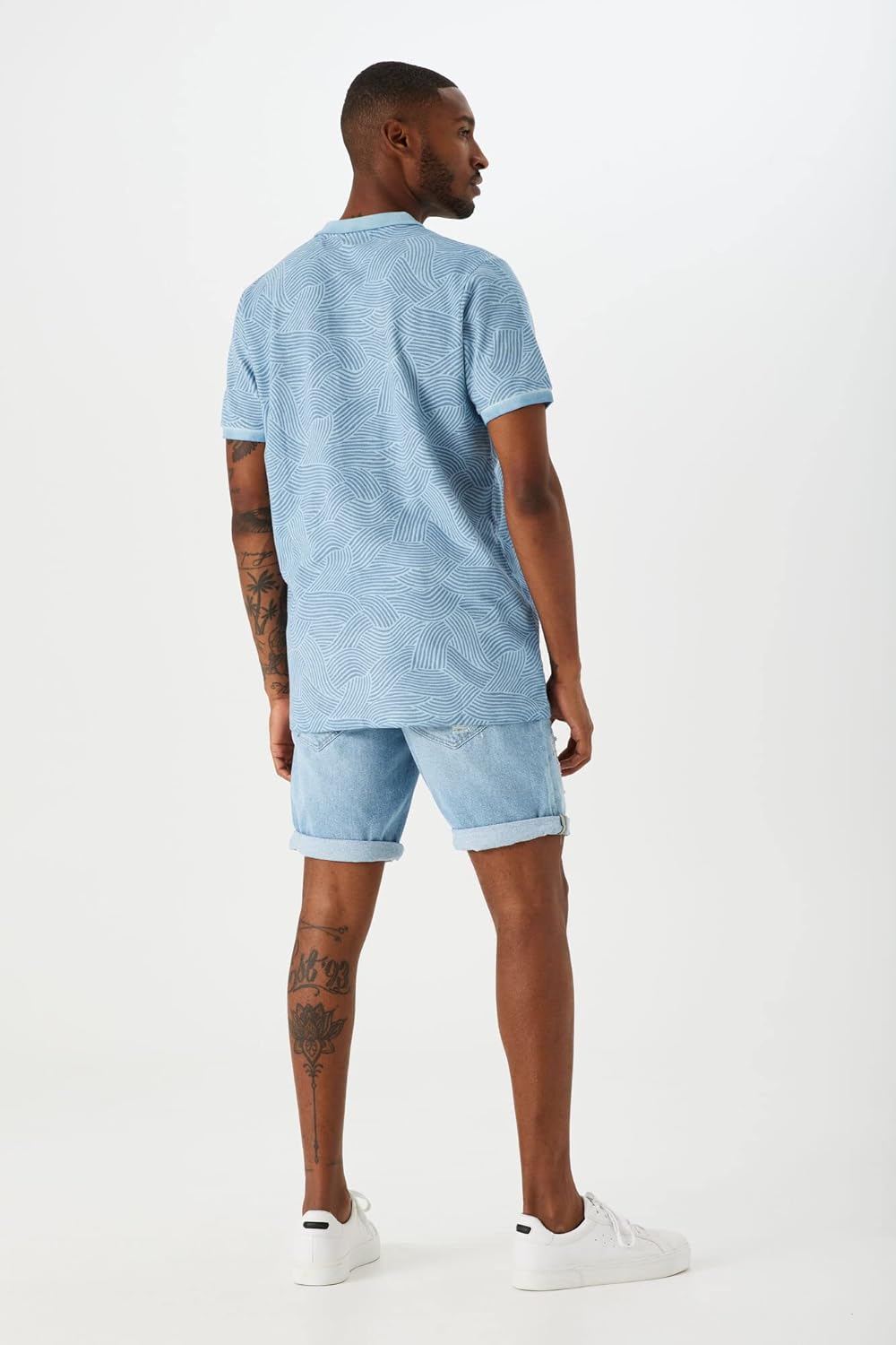 GARCIA Herren Polo, Dusty Blue