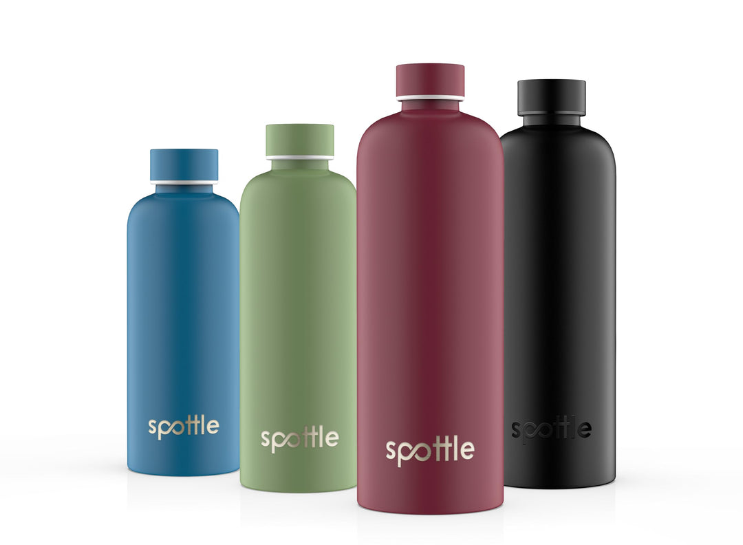 spottle Edelstahl Trinkflasche 750ml – Thermosflasche aus Metall, doppelwandig, vakuumisoliert, Kohl