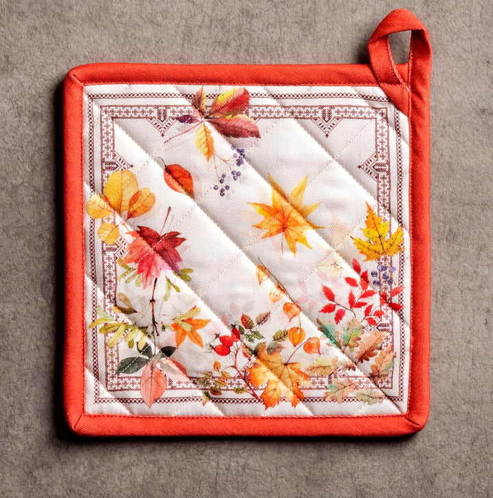 Maison d' Hermine Topflappen 100% Baumwolle hitzebeständig Set mit 2 Topflappen (20cm x 20cm) Hot Pa