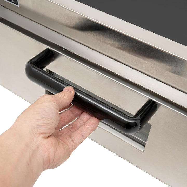 Backofen, Pizza-Ofen, 220V Pizzaofen Edelstahl Einschichtofen, 20L Pizzabackofenmit Ofenhandschuhe,