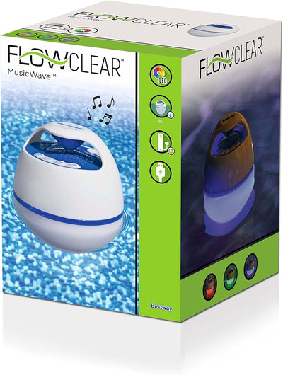 Bestway Flowclear schwimmender LED-Bluetooth-Lautsprecher Music Wave