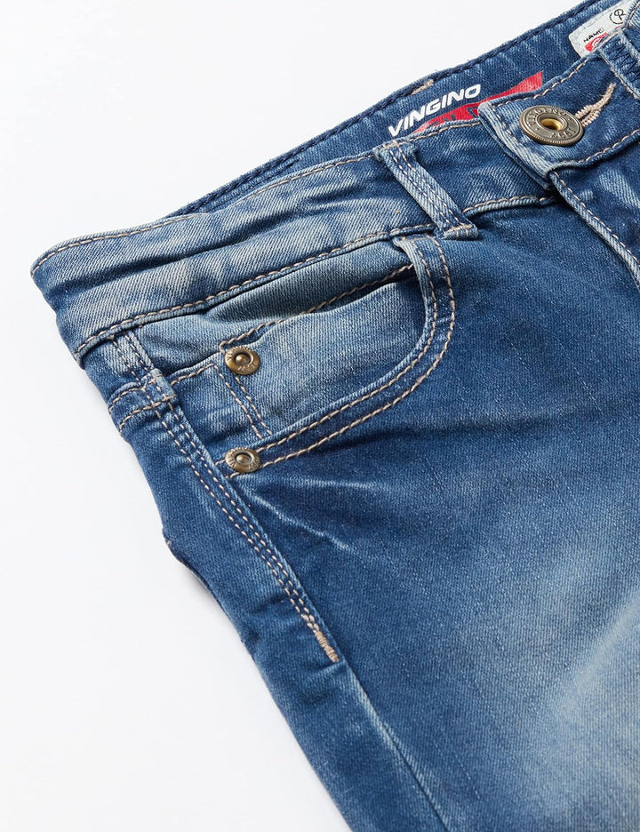 Vingino Mädchen Bettine Jeans 8 Jahre Slim Blue Vintage, 8 Jahre Slim Blue Vintage