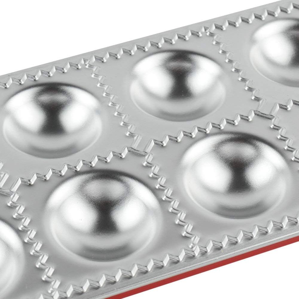 Hochwertigen Edelstahl Ravioli Ausstechformen mit Nudelholz, FantasyDay 2er Set Knödel-Hersteller Pi