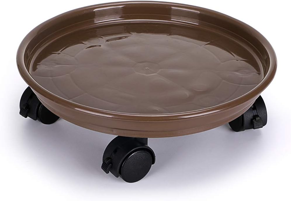 Skelang 30cm Rollbarer Blumentopfständer, Rollbarer Pflanzenständer, Pflanzenständer mit Universalra