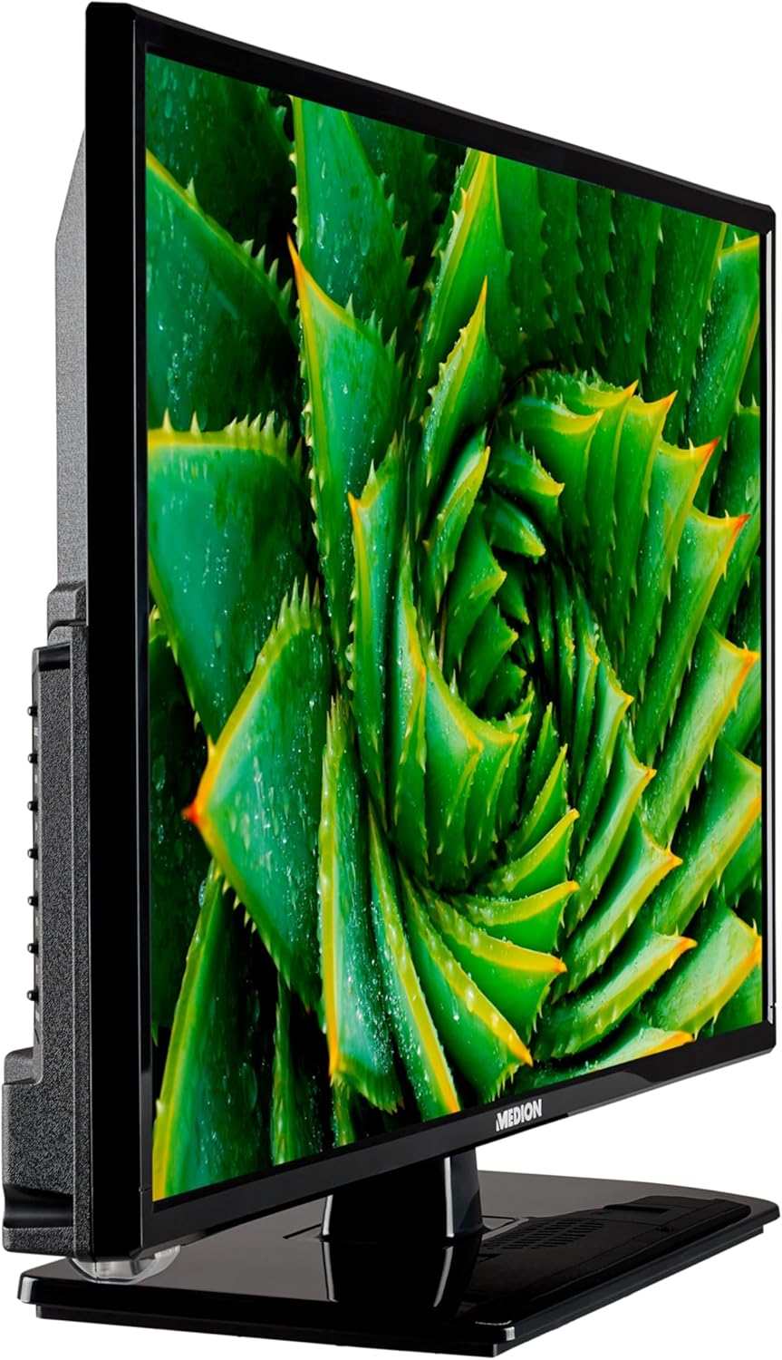 MEDION E12412 59,9 cm (23,6 Zoll) Full HD Fernseher (Triple Tuner, DVB-T2 HD, Mediaplayer, 12V KFZ C