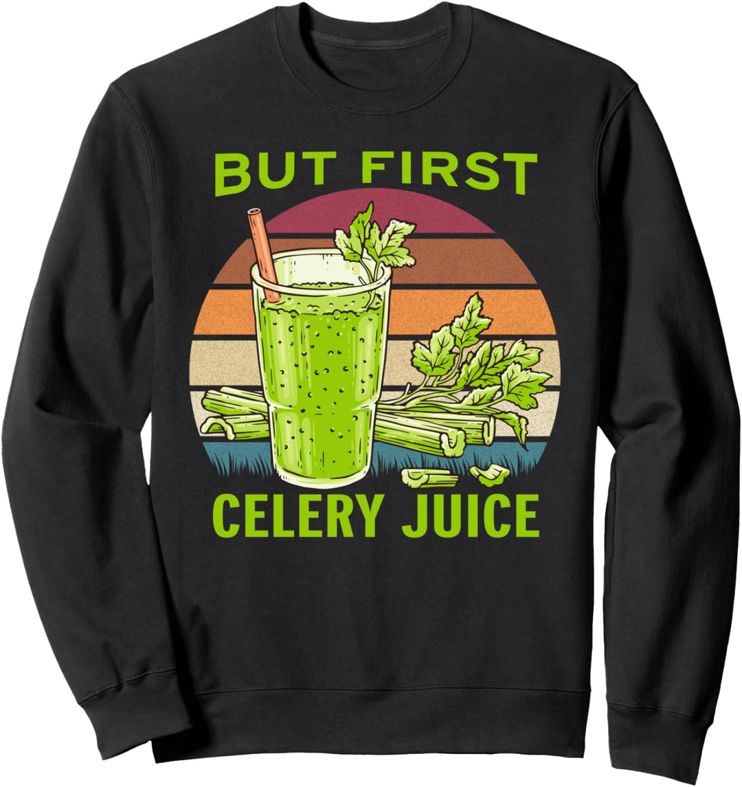 Aber erster Selleriesaft vegan angetrieben von Sweatshirt