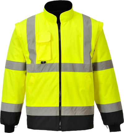 Hi-Vis 7in1 Contrast Jacket - Color: YeNa - Talla: Small S Gelb, S Gelb