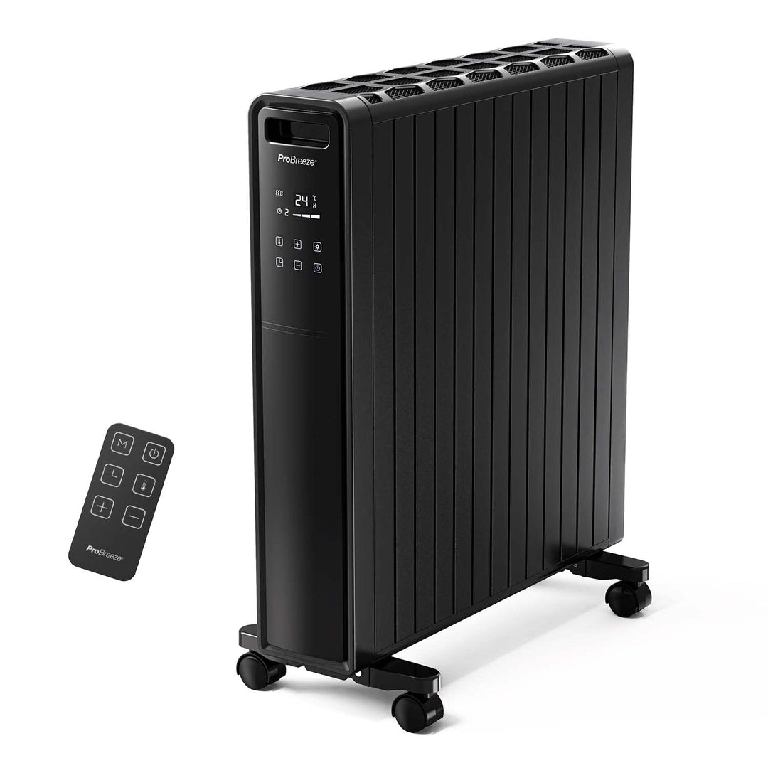 Pro Breeze 2000W Öko Radiator - Heizkörper elektrisch mit 24h Timer, Fernbedienung, Thermostat & Übe