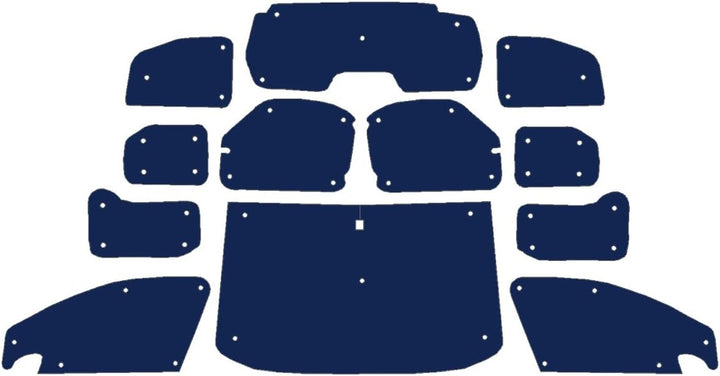 Fensterrollo-Set für Citroen Berlingo mit Heckfenster und Dach (2008–2018), vollständiges Set, wendb