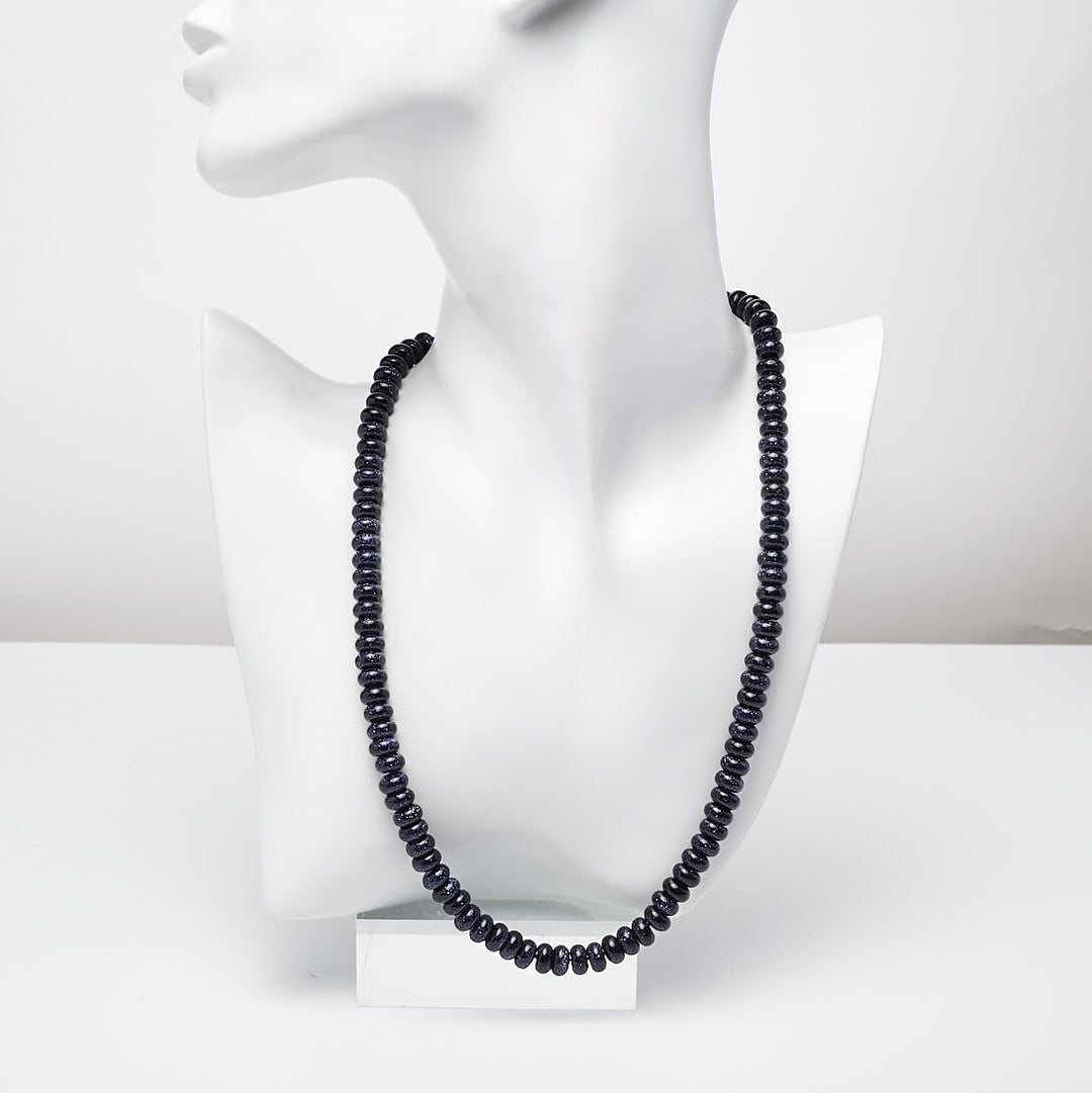 Handgemachte Herren Perlenkette Kette Tigerauge Onyx Grau Achat Jaspis | 8MM Natürliche Edelsteine H