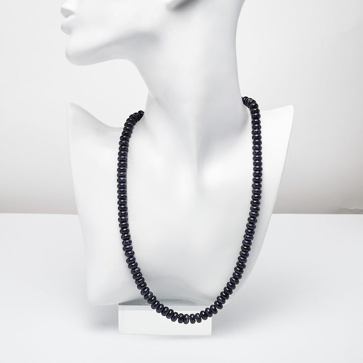 Handgemachte Herren Perlenkette Kette Tigerauge Onyx Grau Achat Jaspis | 8MM Natürliche Edelsteine H