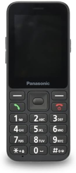Panasonic KX-TU250EXB 4G Essentials Mobiltelefon, SOS-Notruftaste, Freisprechfunktion, grosses Displ
