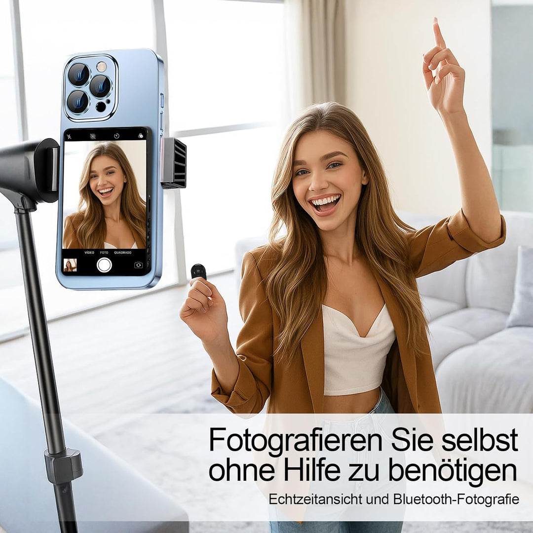 Handy Selfie Monitor Screen, Magnetischer Smartphone Vlog Bildschirm für iPhone for Live Streaming,