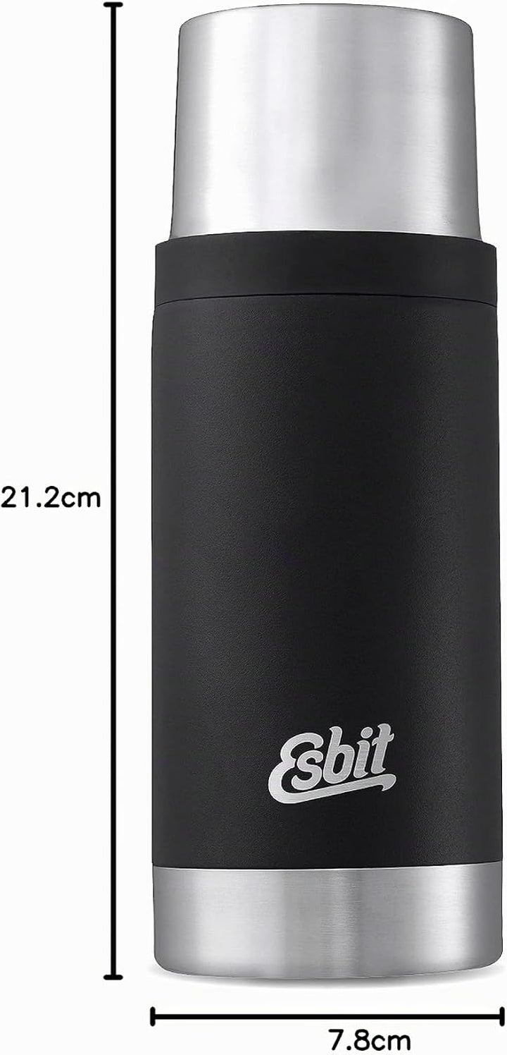 Esbit Thermoflasche Sculptor - Isolierte Flasche aus Edelstahl für warme und kalte Getränke – 500 ml