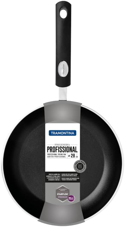 Tramontina Professional 20888-028 Bratpfanne antihaftbeschichtet 28 cm - 2,4 l, Schwarz, 28 cm