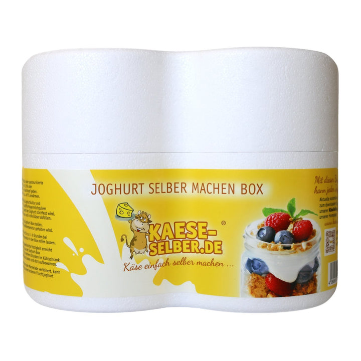 Joghurtbox Joghurtbereiter ohne Strom 2X 0,5 Liter Glas, Joghurt selber