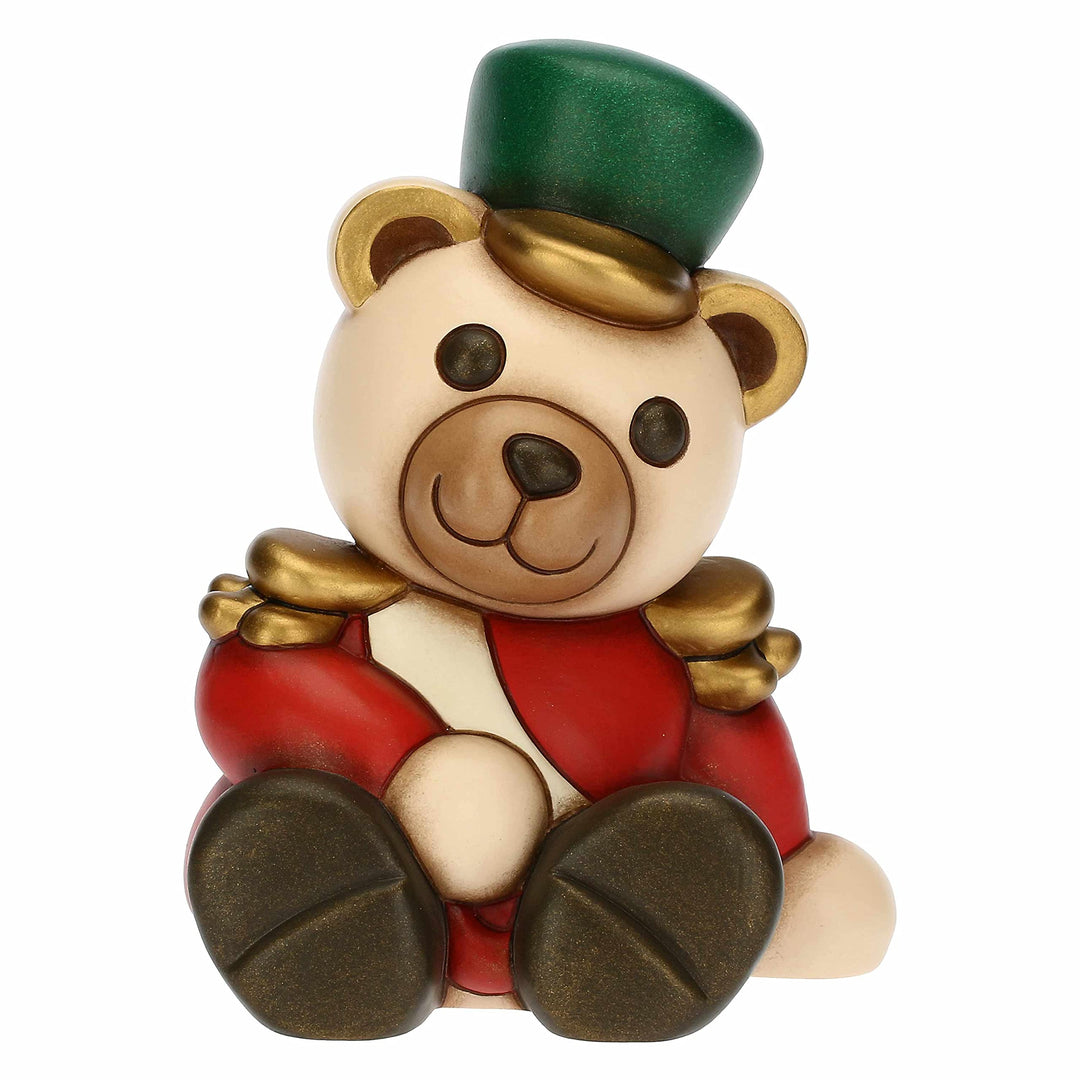 THUN - Weihnachten 2022 - Nussknacker Teddy aus Keramik von Hand verziert - Weihnachtsgeschenkidee 2