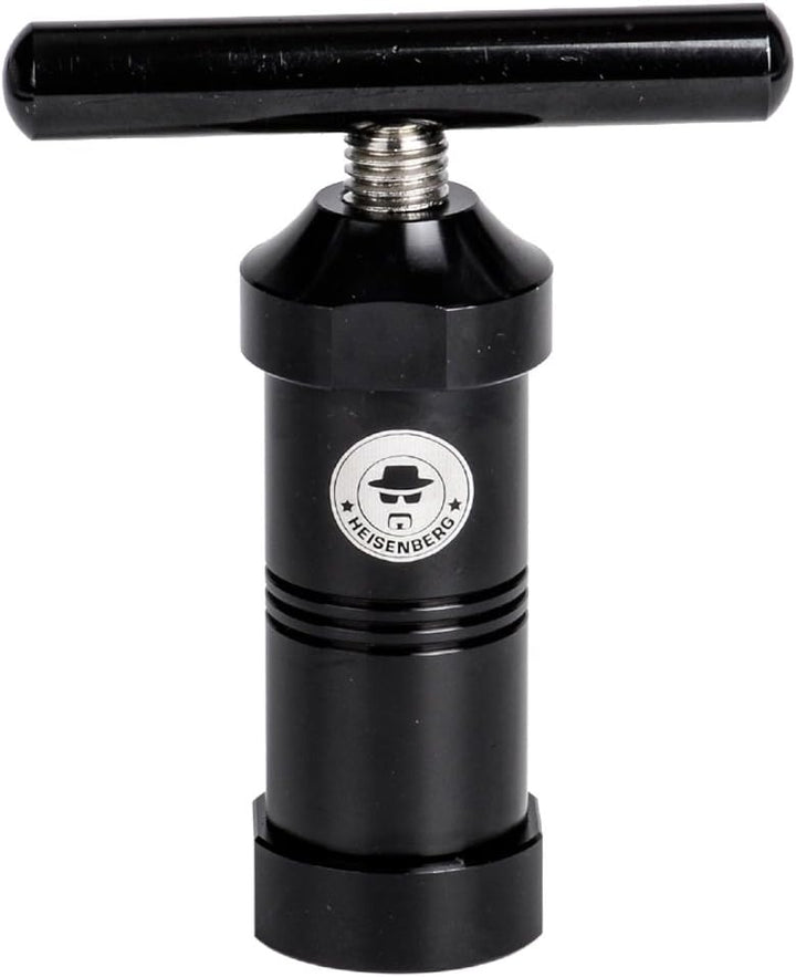 Heisenberg Pollenpresse Höhe: 120mm, Durchmesser: ∅ 40mm (Schwarz, Aluminium) Schwarz Aluminium, Sch