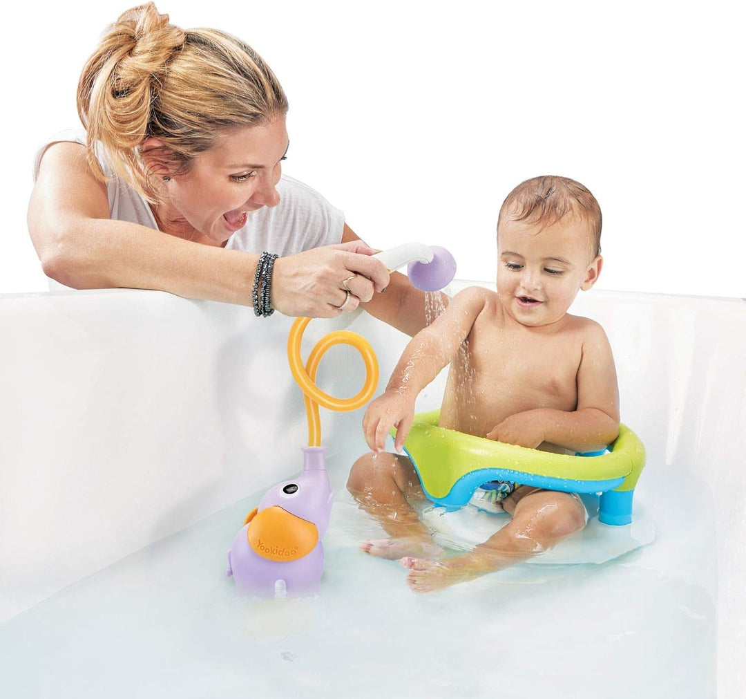 Yookidoo Elephant_shower Babydusche Elefant, Lila Blasslila, Blasslila