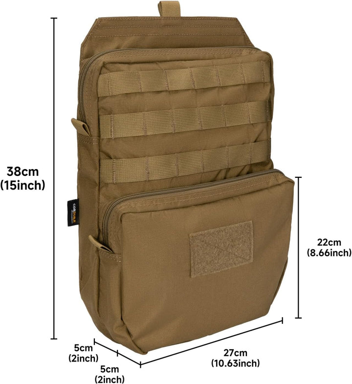 EXCELLENT ELITE SPANKER Taktisch MOLLE Trinkrucksack für 3L Trinkwasserblase Molle Westenzubehör Tri
