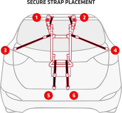 Premier Fahrradträger für den Kofferraum Für 3 Fahrräder, Für 3 Fahrräder