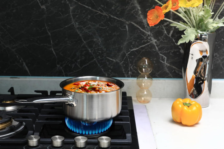 METRO Professional Saucentopf | Edelstahl | Induktion | Backofen- und Spülmaschinefest | Stielkasser
