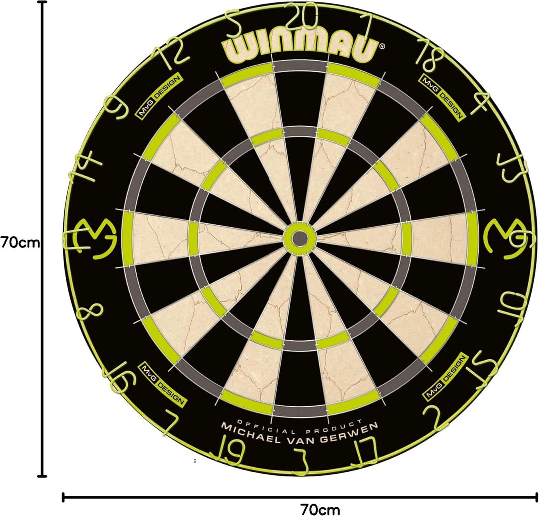 WINMAU Michael Van Gerwen MvG-Sets erhältlich mit Dartboards, Schränken, Umrandungen, Darts und Zube