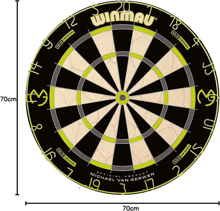 WINMAU Michael Van Gerwen MvG-Sets erhältlich mit Dartboards, Schränken, Umrandungen, Darts und Zube