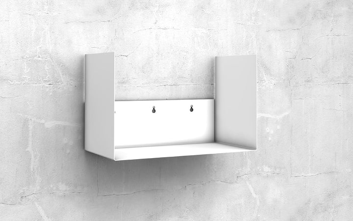 home3000 Ordnerregal Bürorregal aus Metall in weiss für bis zu 14 Ordner