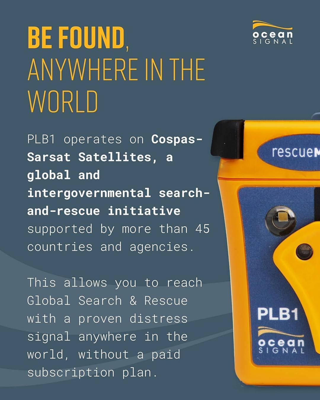 Ocean Signal rescueME PLB1 - Programmiert für den Rest des Wortes