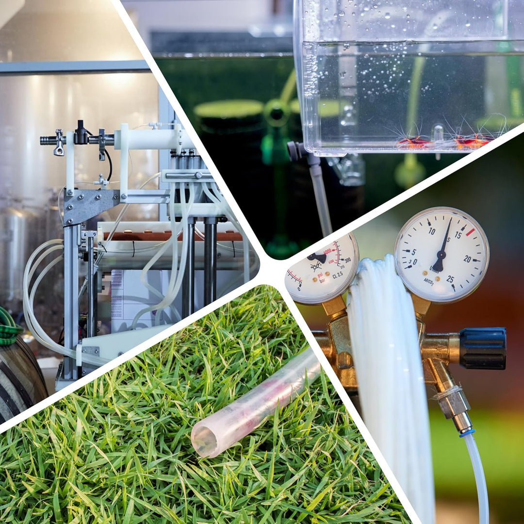 LAVMHAB Silikonschlauch 2mm ID x 6mm OD 8 Meter Länge, Lebensmitteltaugliche Schläuche Flexibler Sch