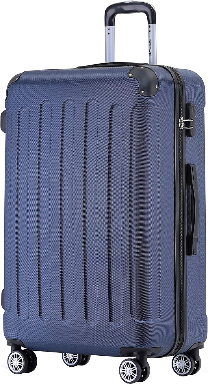 BEIBYE Zwillingsrollen Hardcase Reisekoffer Koffer Trolleys Hartschale in XL-L-M in 14 Farben (Dunke