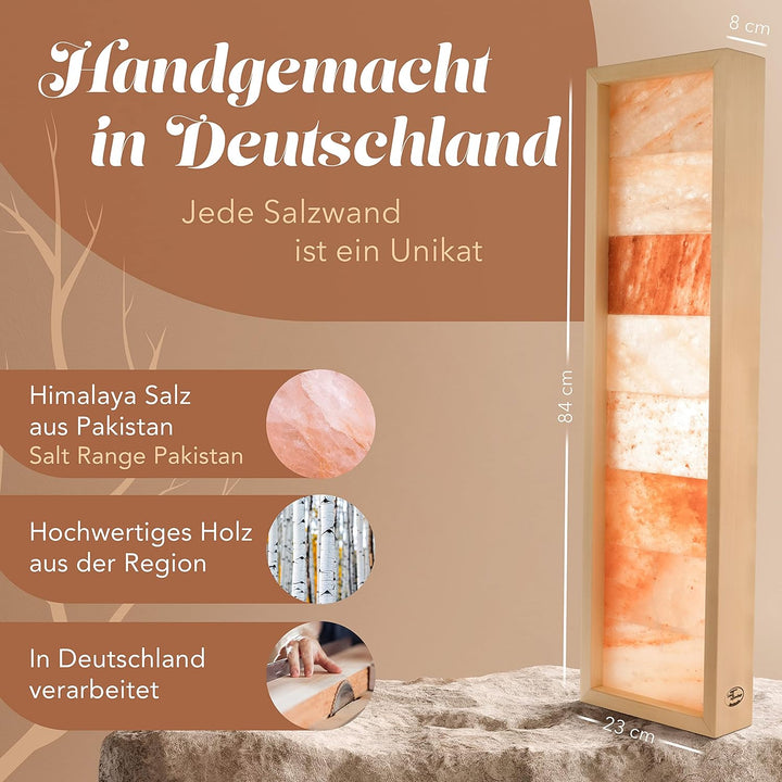 Salzwand von Salt&amp;Timber® Himalaya (Salt Range Pakistan) Salzkristalllampe steigert Ihre Kreativität
